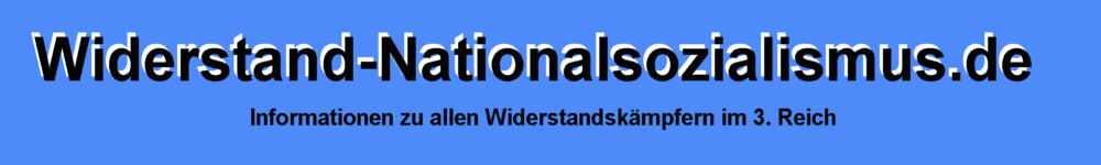 Widerstand im Nationalsozialismus A-Z